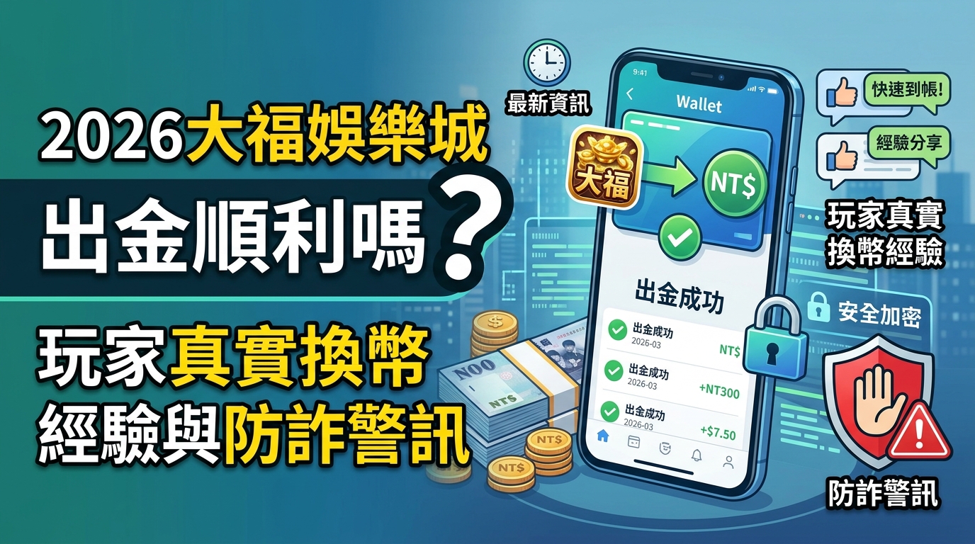 2026大福娛樂城出金順利嗎？玩家真實換幣經驗與防詐警訊